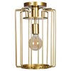 Wired 1-Light Vertical Cage Pendant Ceiling Access Lighting 