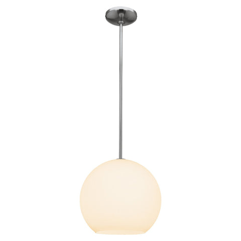 Nitrogen Ball Pendant (m) - Brushed Steel Ceiling Access Lighting 