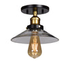 The District 1-Light Retro Semi-Flush Ceiling Access Lighting 