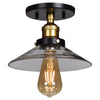 The District 1-Light Retro Semi-Flush Ceiling Access Lighting 