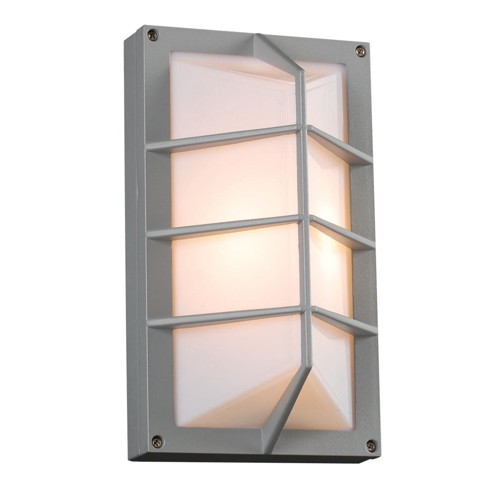 Expo 11"h Outdoor Wall Fixture -Silver Outdoor PLC Lighting 