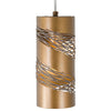 Flow 1-Lt Cylinder Mini Pendant - Hammered Ore Ceiling Varaluz 