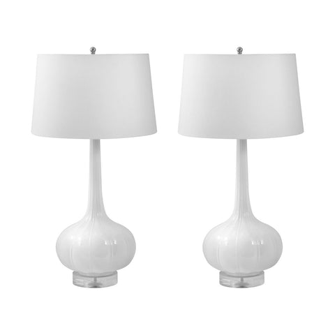 Del Mar Porcelain Table Lamp In White Lamps Dimond Lighting 