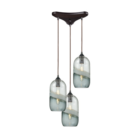 Sutter Creek 3 Pendant Oil Rubbed Bronze Ceiling Elk Lighting 