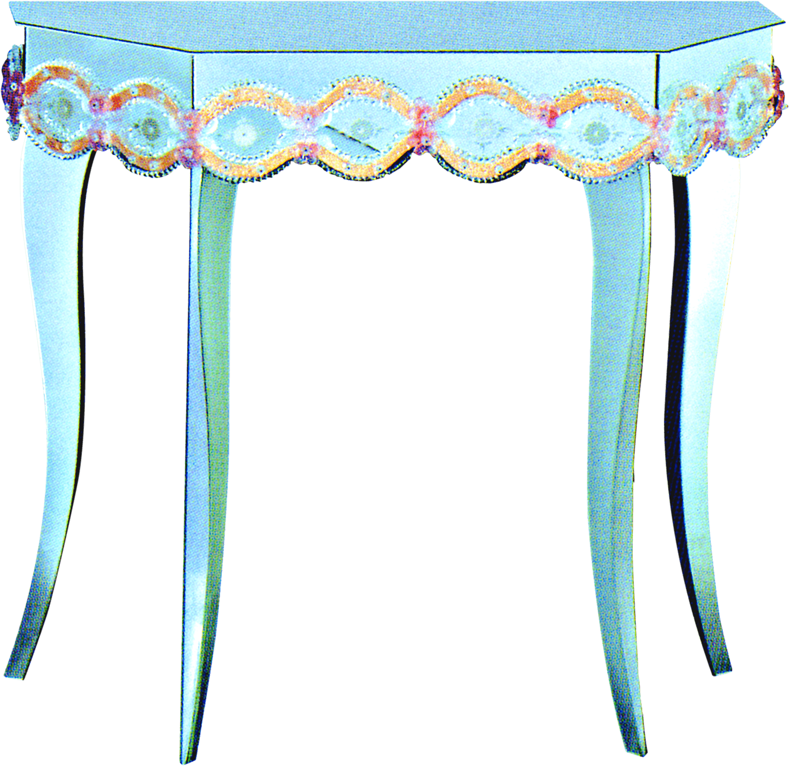 Arte di Murano Mirrored Console Table 82x35x88 CM Mirrors Arte di Murano 
