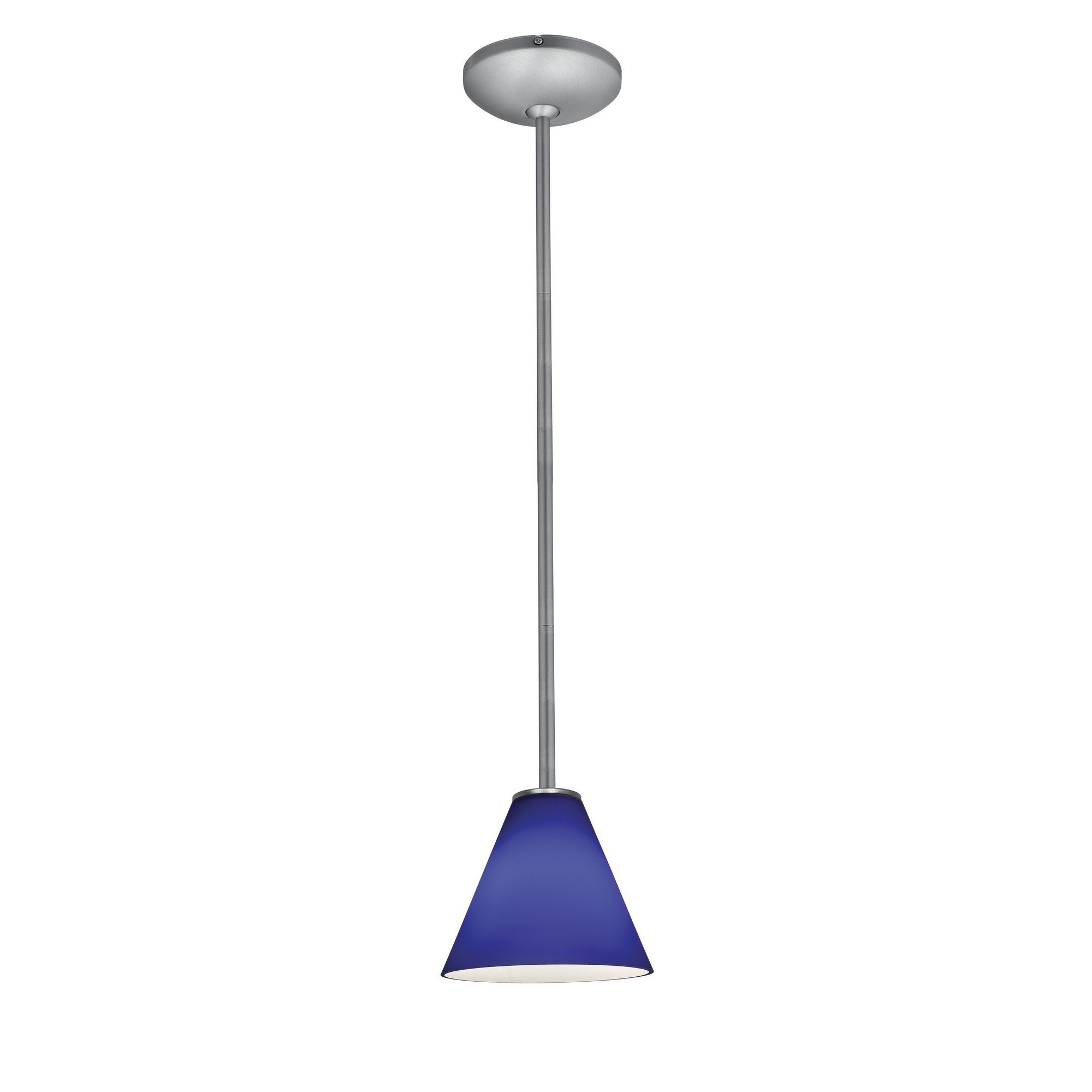 Martini 1-Light Pendant - Brushed Steel Ceiling Access Lighting 