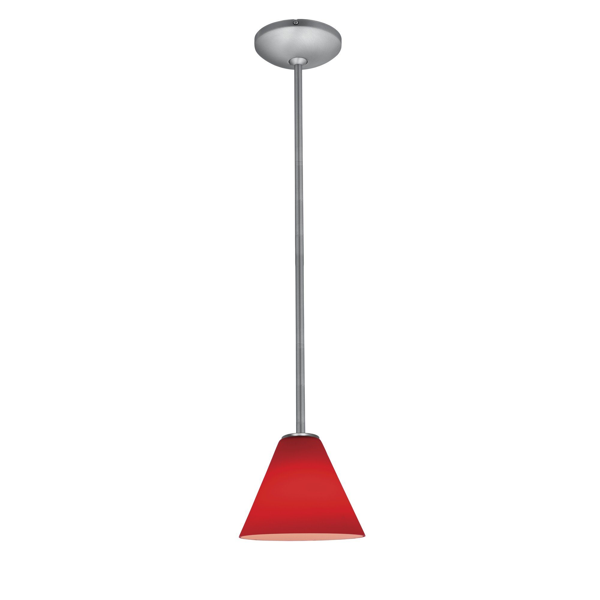 Martini 1-Light Pendant - Brushed Steel Ceiling Access Lighting 