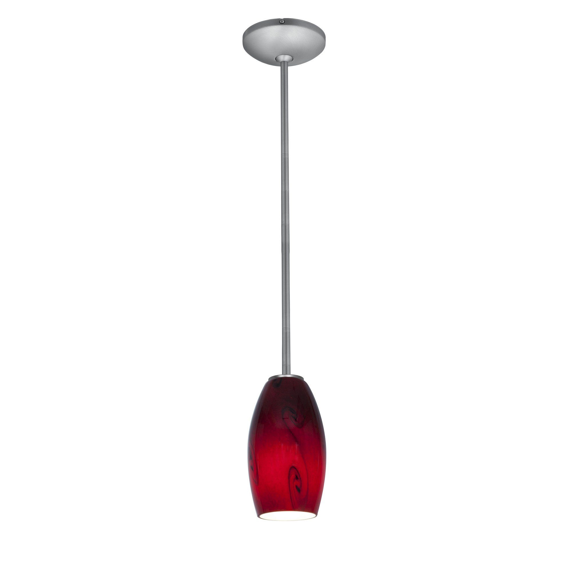 Merlot 1-Light Pendant - Brushed Steel Ceiling Access Lighting 