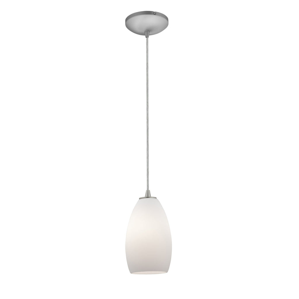 Champagne 1-Light Pendant - Brushed Steel Ceiling Access Lighting 