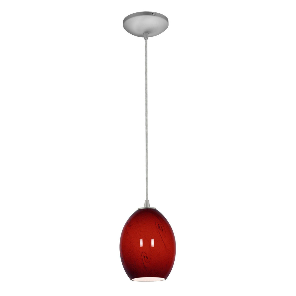 Brandy FireBird 1-Light Pendant - Brushed Steel Ceiling Access Lighting 