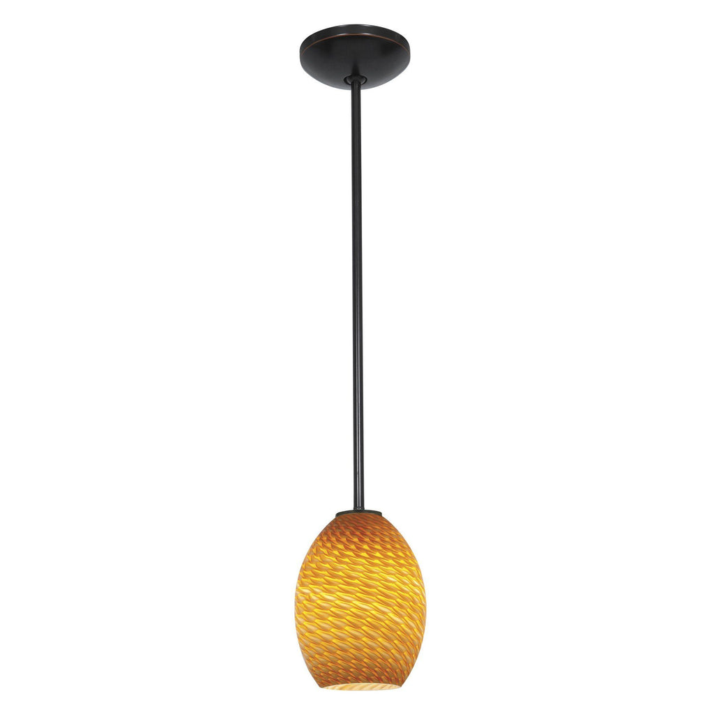 Brandy FireBird 1-Light Pendant - Oil Rubbed Bronze Ceiling Access Lighting 