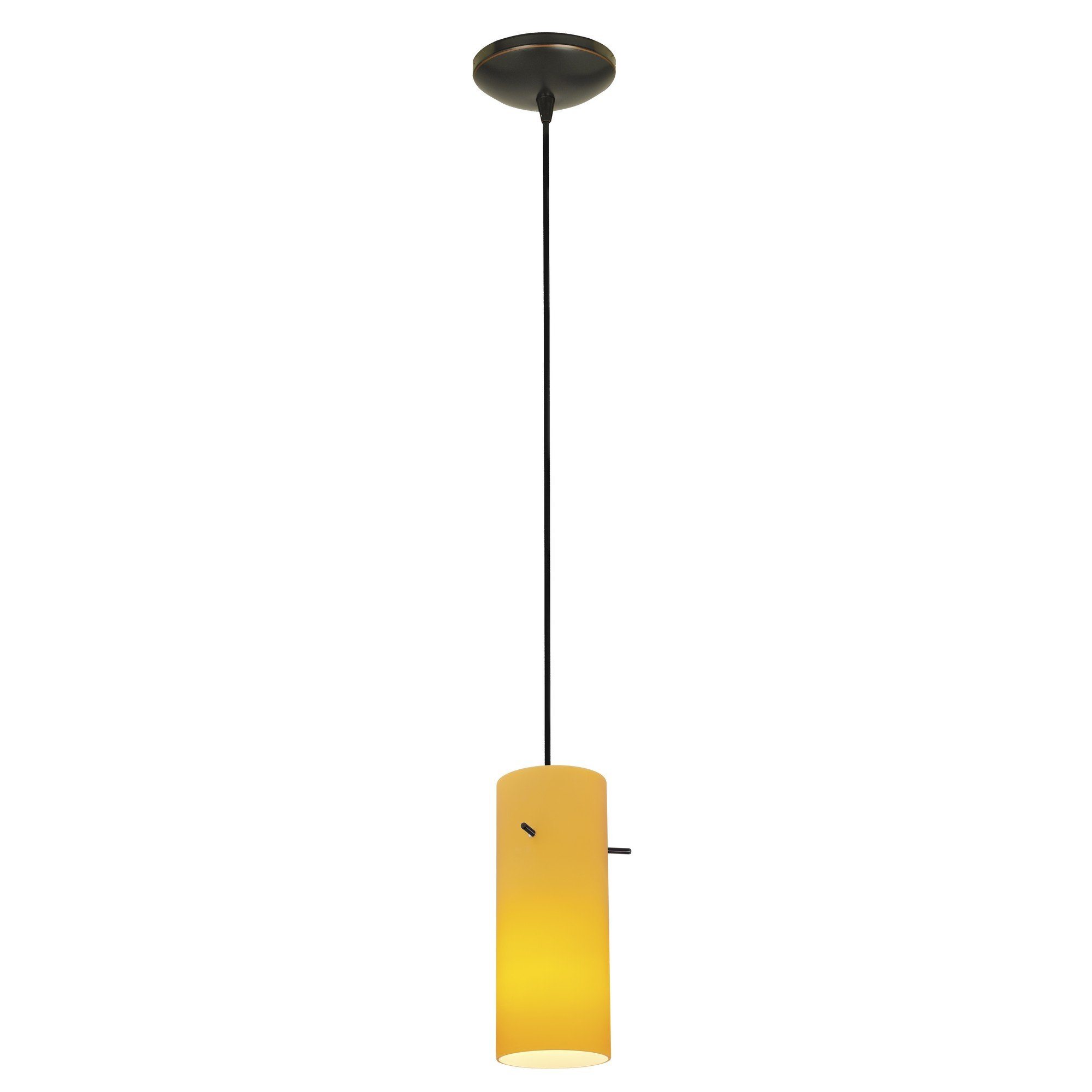 Cylinder 1-Light Pendant - Oil Rubbed Bronze Ceiling Access Lighting 