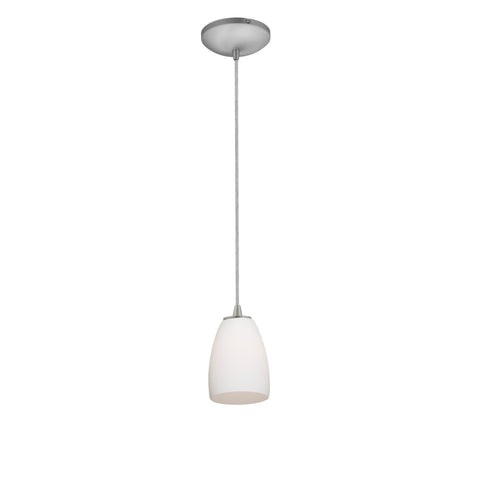 Sherry 1-Light Pendant - Brushed Steel Ceiling Access Lighting 