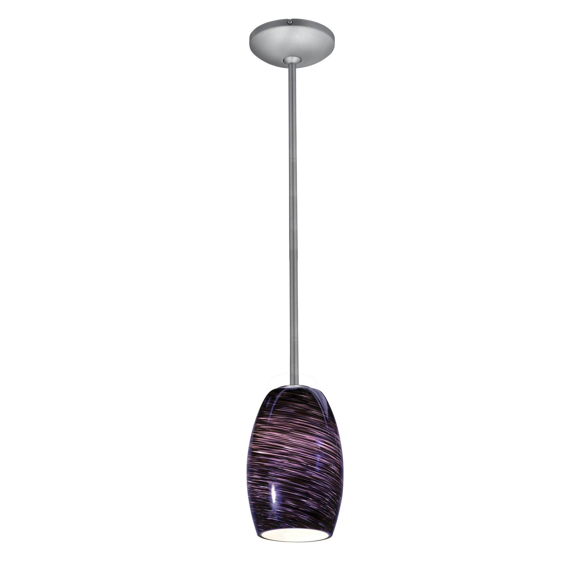 Chianti 1-Light Pendant - Brushed Steel Ceiling Access Lighting 