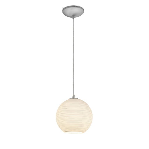 Japanese (m) Glass Lantern - White Ceiling Access Lighting 