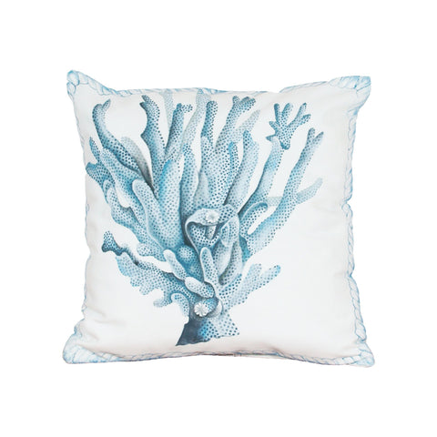 Coral Hand-painted 20x20 Outdoor Pillow