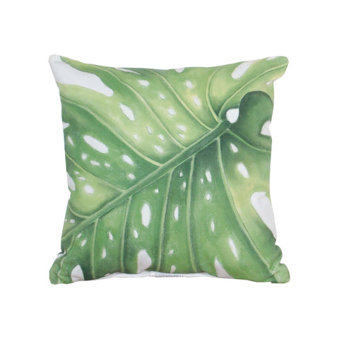 Leaf 1 Hand-painted 20x20 Outdoor Pillow