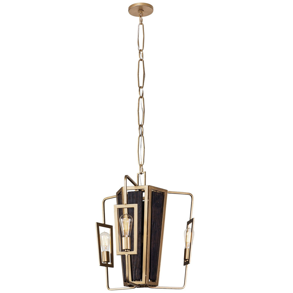 Madeira 3-Lt Chandelier - Rustic Gold Ceiling Varaluz 