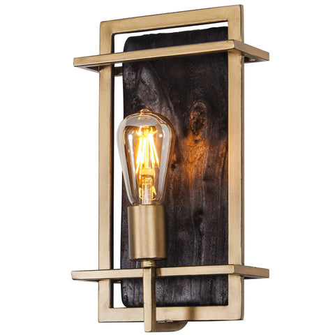 Madeira 1-Lt Sconce - Rustic Gold Wall Varaluz 