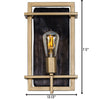 Madeira 1-Lt Sconce - Rustic Gold Wall Varaluz 