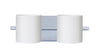 Pogo 2-Light Bath Fixture (Chrome or Satin Nickel) Wall Besa Lighting Opal Glossy Chrome 5W LED G9