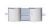 Pogo 2-Light Bath Fixture (Chrome or Satin Nickel) Wall Besa Lighting White/Silver Chrome 5W LED G9
