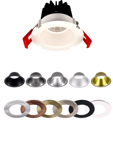 2" LED SnapTrim Recessed Canless Downlight - 5CCT Adjustable Color Temp - Choose Finish