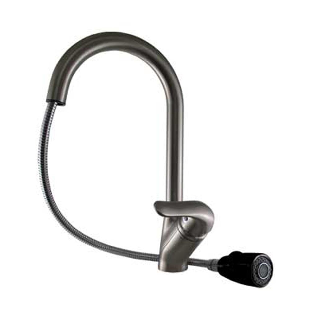 Rainforest Single Hole/Single Lever Handle Faucet with Black Spray Head