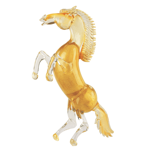 Arte di Murano Maxi Amber Golden Horse Decor Accessories Arte di Murano 