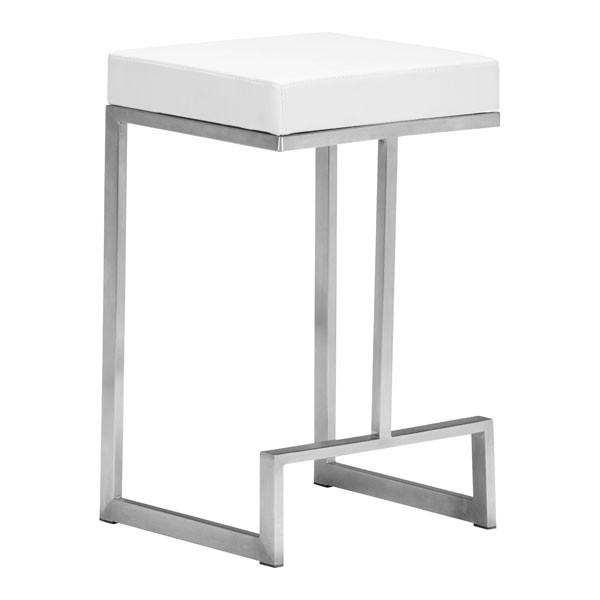 Darwen Counter Stool White (Set of 2) Furniture Zuo 