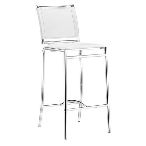 Soar Bar Chair White (Set of 2) Furniture Zuo 