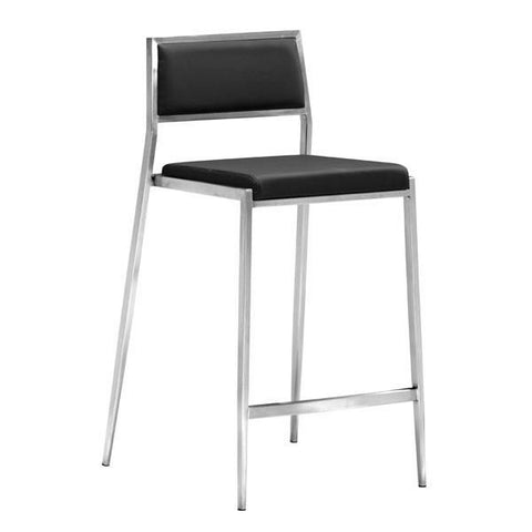 Dolemite Counter Chair Black (Set of 2) Furniture Zuo 