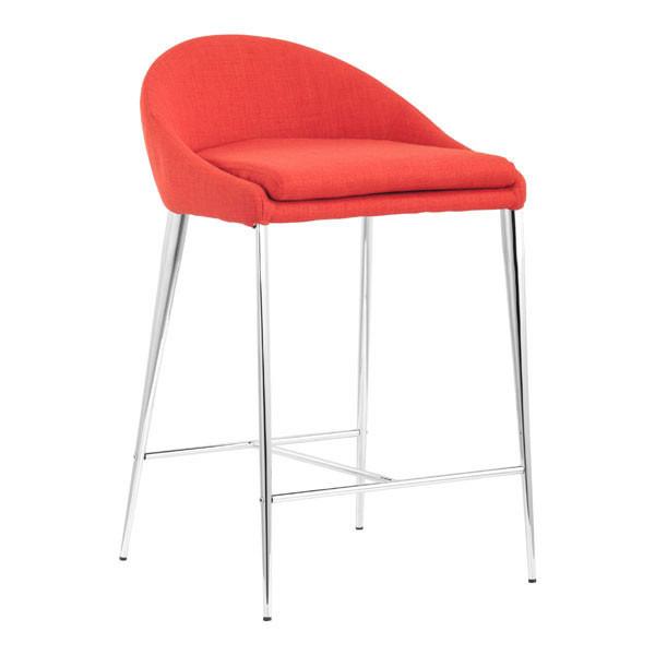 Reykjavik Counter Chair Tangerine (Set of 2) Furniture Zuo 