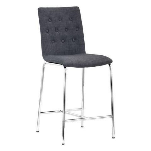 Uppsala Counter Chair Graphite (Set of 2) Furniture Zuo 
