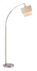 Gala Arc Lamp - Brushed Steel Lamps Adesso 