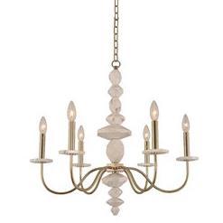 Carrara 26"w Champagne Gold Chandelier Ceiling Kalco 