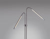 Hydra LED Brushed Steel Floor Lamp Lamps Adesso 