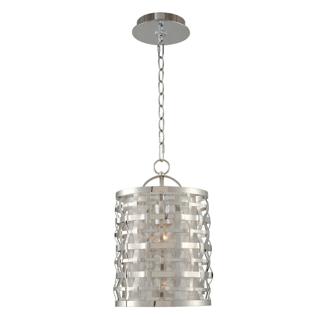 Bridgeport 9"w Brushed Steel Small Pendant Ceiling Kalco 