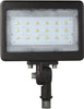 Small Bronze LED Area Light (Flood Light) Threaded Mount Architectural Dazzling Spaces 30W 3000k Warm White 