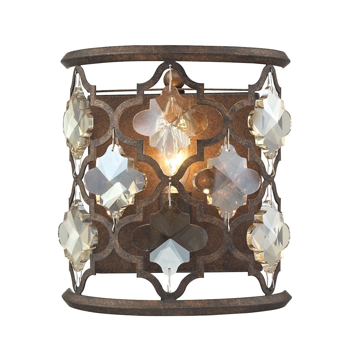 Armand 1 Light Sconce In Weathered Bronze Wall Sconce Elk Lighting 