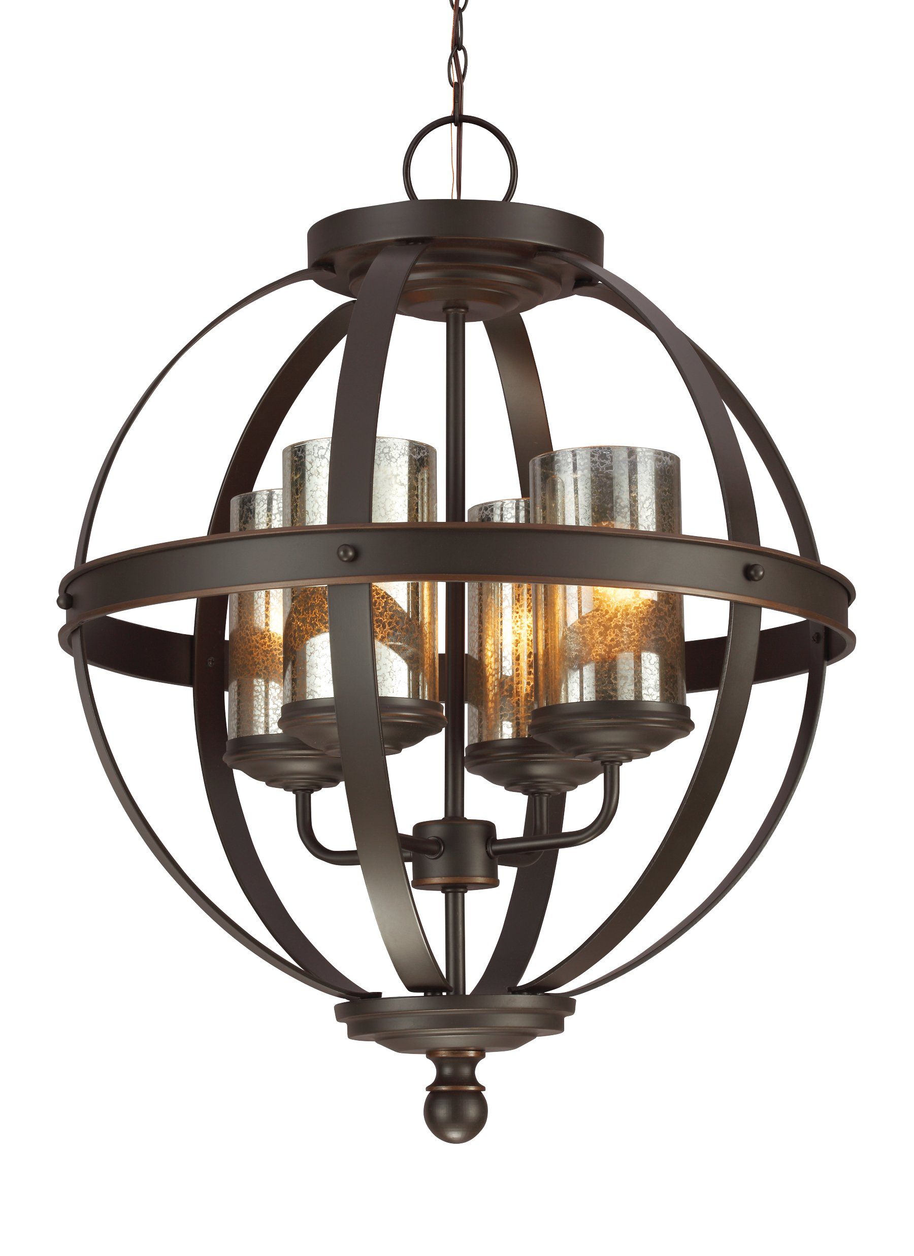 Sfera Four Light Chandelier - Autumn Bronze Ceiling Sea Gull Lighting 