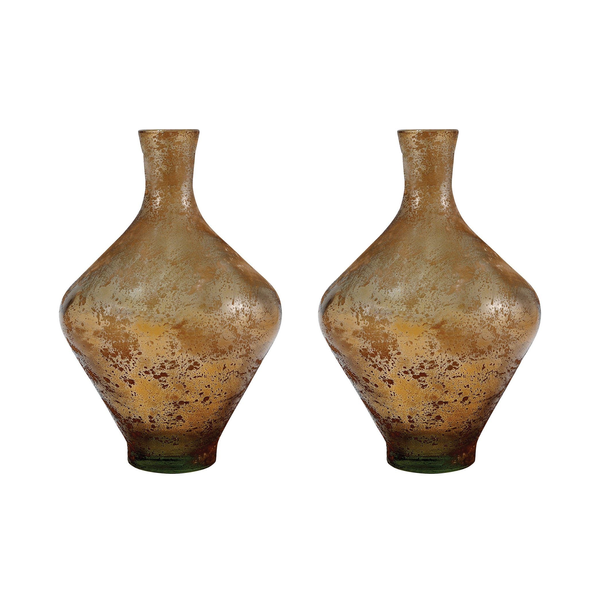 Atlas Set of 2 Vases 11in Accessories Pomeroy 