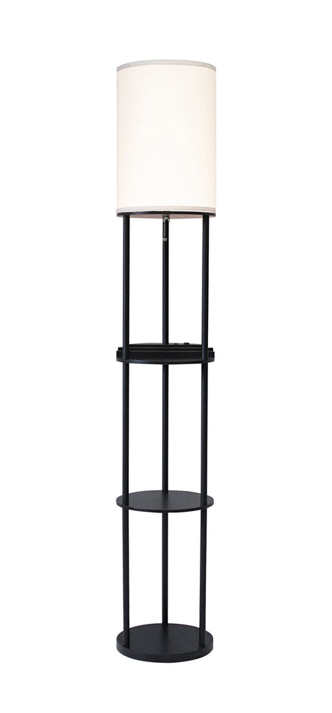 Charging Station Shelf Floor Lamp Lamps Adesso 