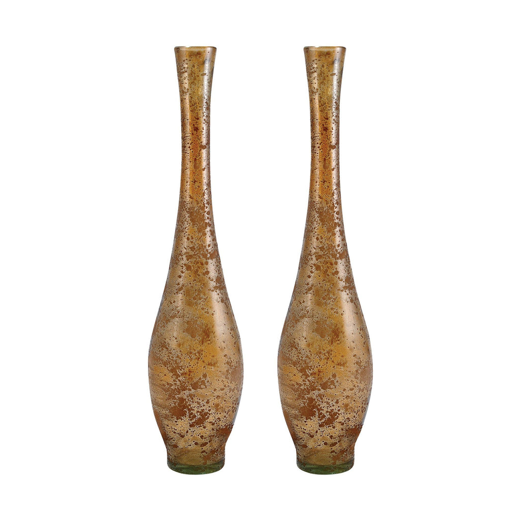 Atlas Set of 2 Vases 19.5in Accessories Pomeroy 