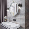 Hines Wall Sconce/Vanity Fixture - Black with Seeded Glass Wall Golden Lighting 