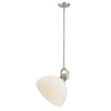 Hines 14"w Pewter Pendant with Opal Glass Ceiling Golden Lighting 