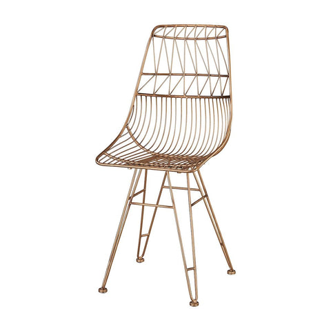 Jette Chair In Rose Gold Furniture Sterling 