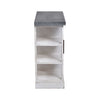 Ballintoy Cabinet in Antique White and Galvanized Steel - Small Furniture ELK Home 