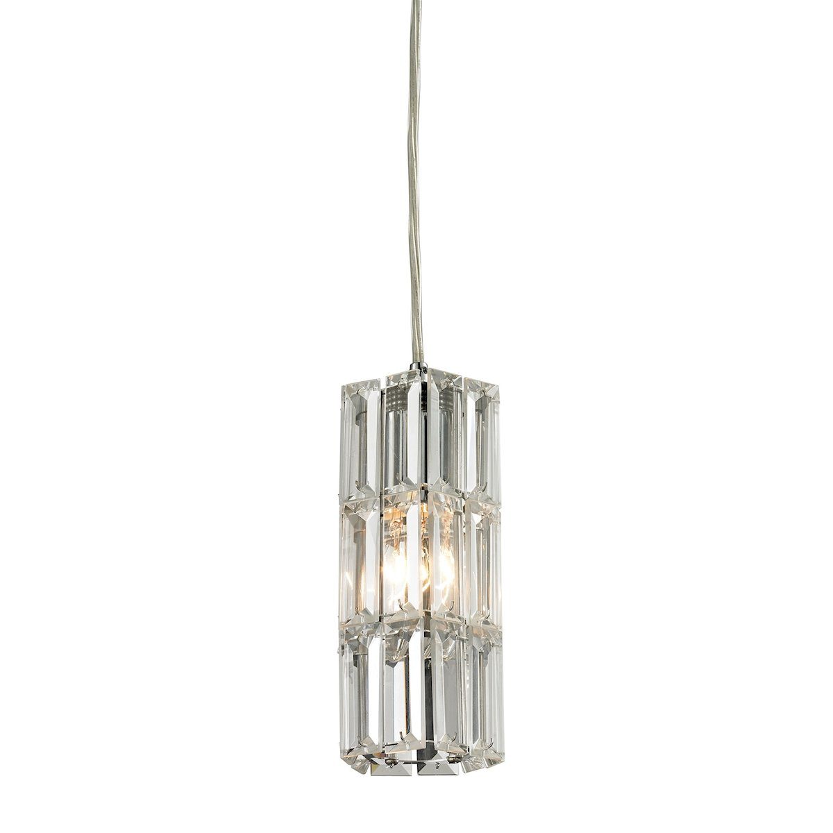 Cynthia Pendant In Polished Chrome And Clear K9 Crystal Ceiling Elk Lighting 