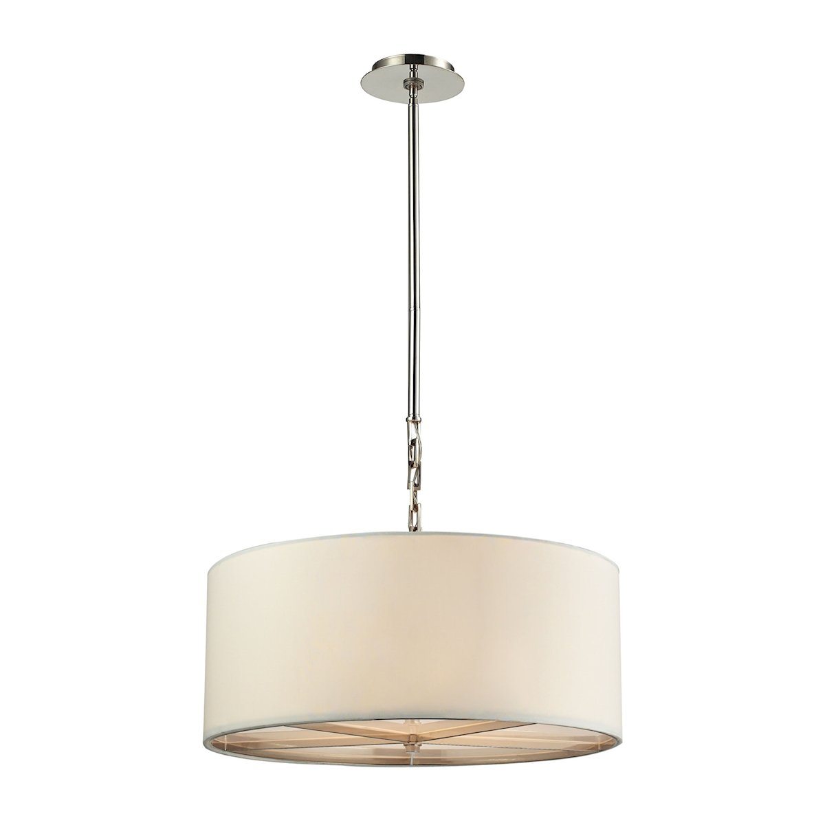 Selma 3 Light Pendant In Polished Nickel - Large Ceiling Elk Lighting 